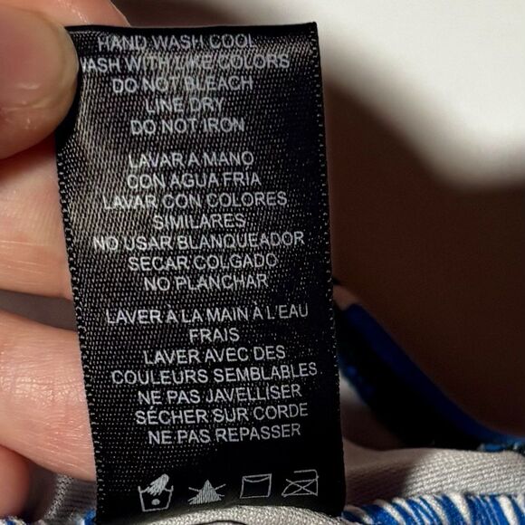 Catalina Swimsuit One Piece Women’s Size 16/18 XL Blue Black Bathing Suit Beach - Picture 7 of 7